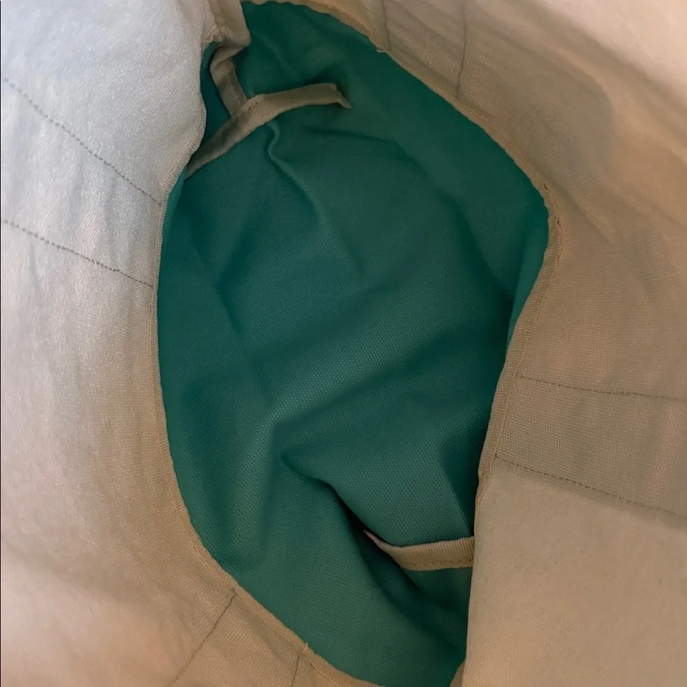 BiBi Aqua and Cream Tote Bag
